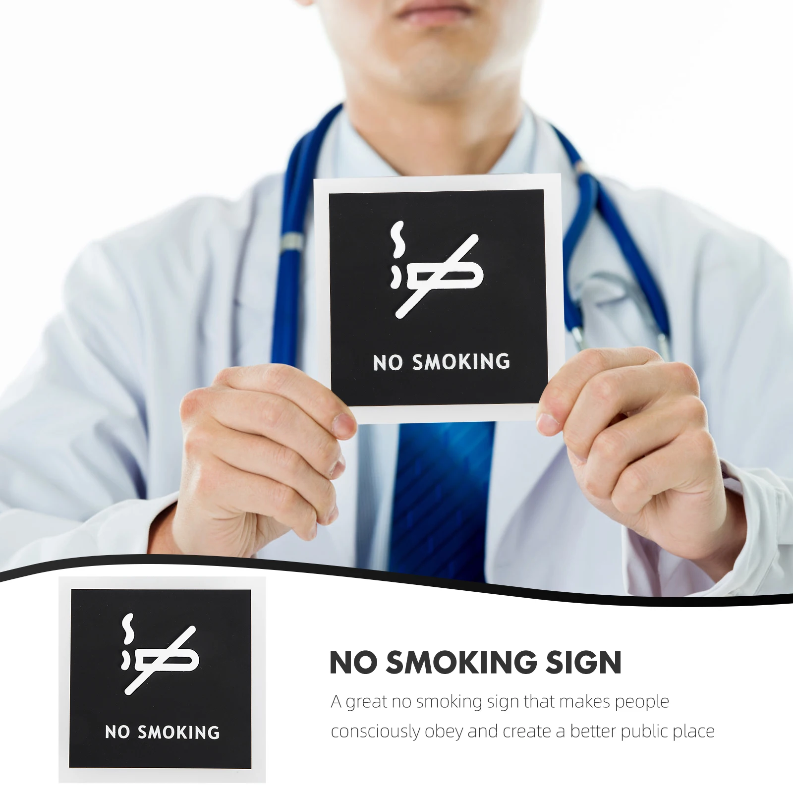 

Sign Acrylic No Smoking Board For Home Office Restaurant Wedding Banquet Public Places Weather Resistant Warning Notice