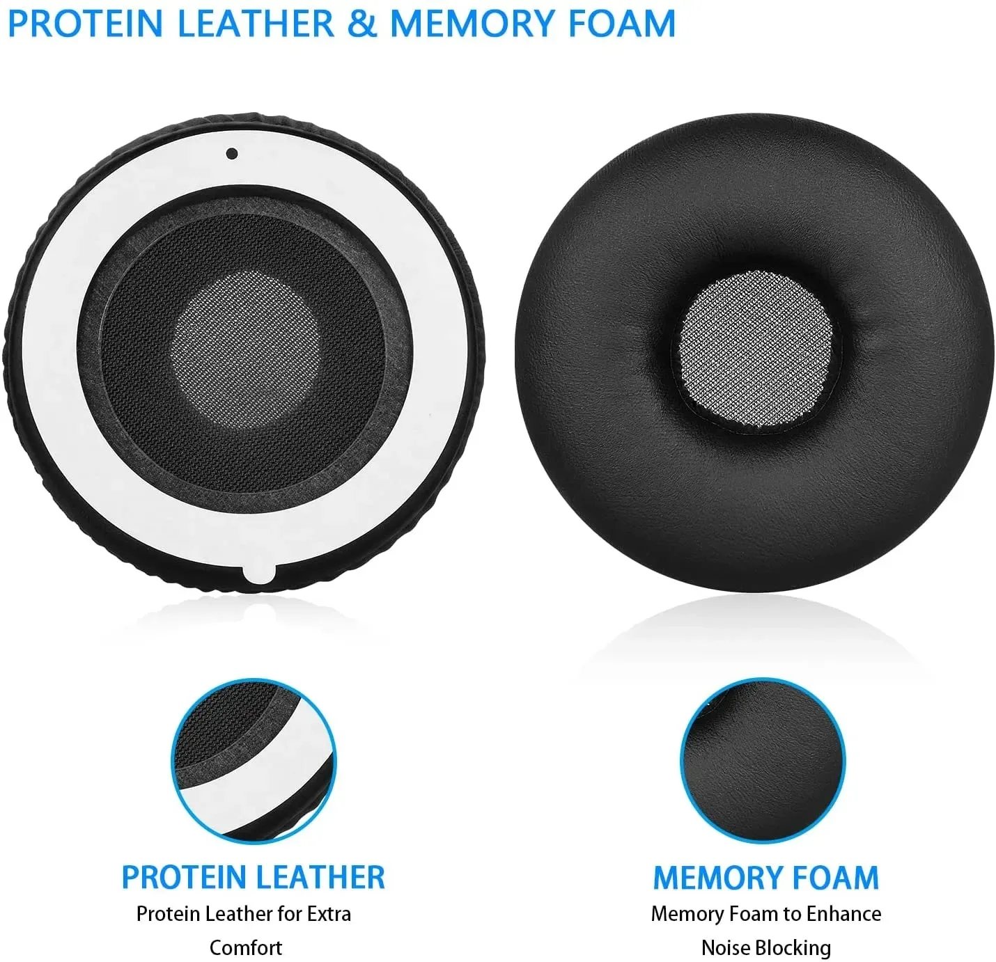 Replacement Ear Pads for Sony MDR-XB550AP MDR-XB450AP MDR-XB450 Extra  Headphones, Memory Foam  Replacement Ear Cushions