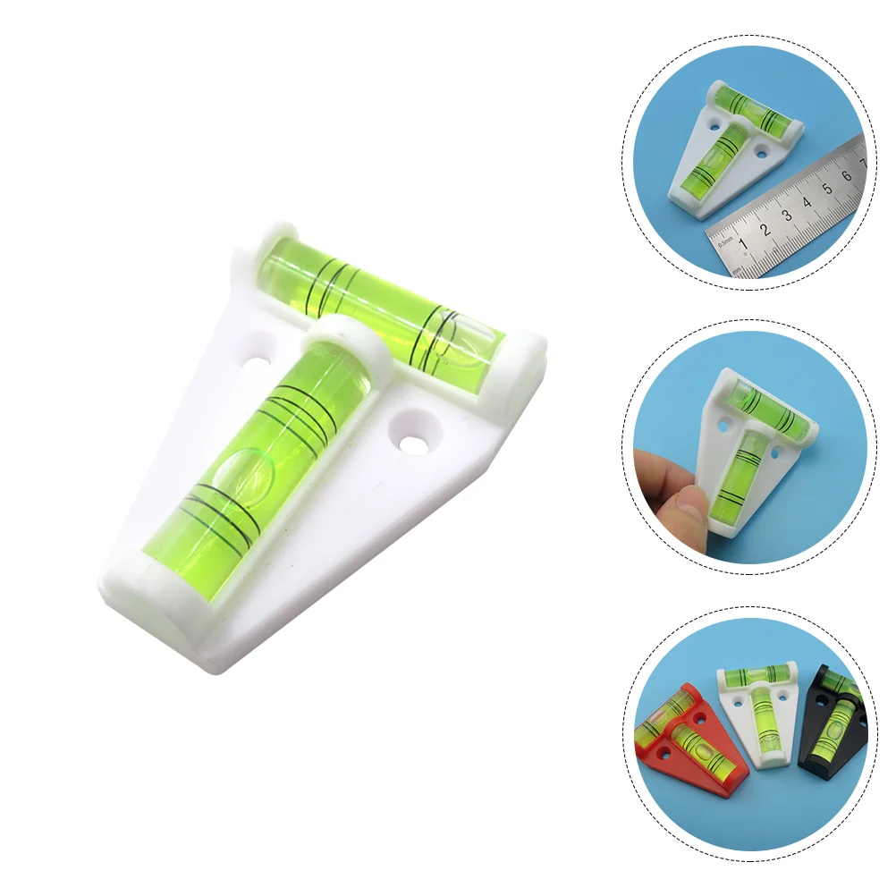 Mini Measuring Tool Horizontal Bubble Level T Shape Precision Spirit Level Waterproof Shatterproof Magnetic Design Compact PMMA