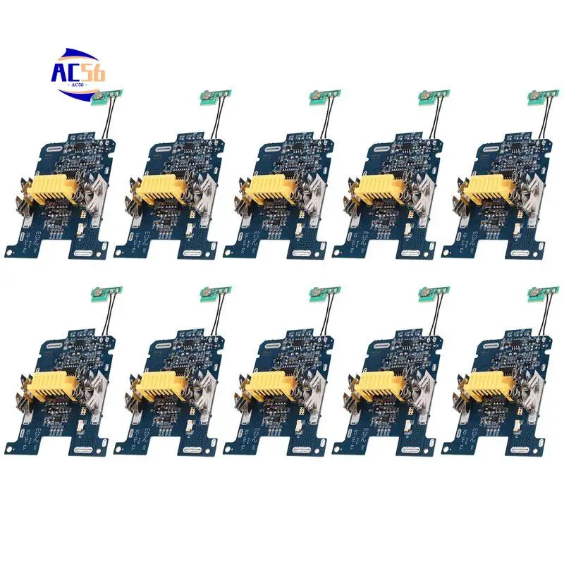 

AC56-10Pcs BL1830 Li- Battery BMS PCB Charging Protection Board For 18V Power Tool BL1815 BL1860 LXT400 Bl1850