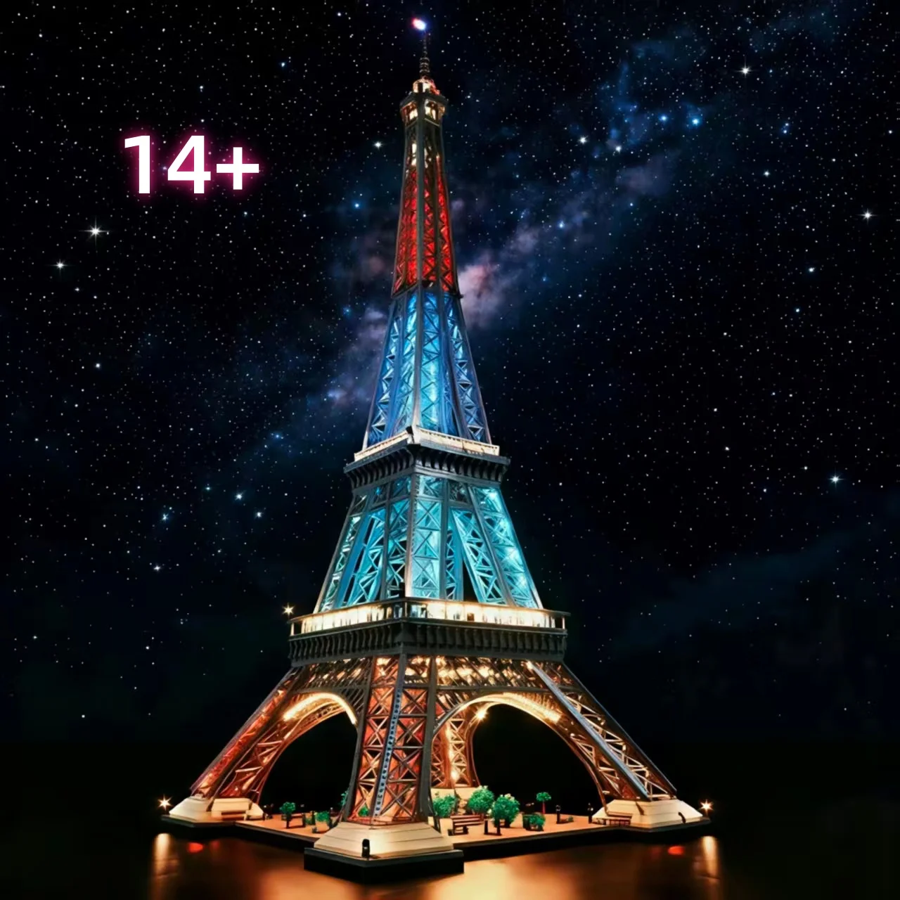 

In stock Eiffel Tower LED lighting kit (excluding building blocks) compatible with 10307