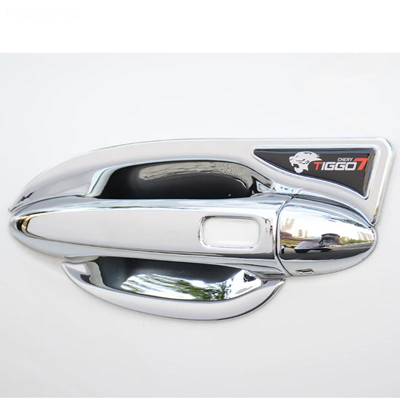 New Door Bowl Handle Stickers for  Chery Tiggo 7 Pro 2020-2025 Door Handle Protective Film Carbon Fiber Texture Automobile Suppl