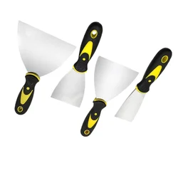 Stainless Steel Putty Knife Carbon Steel Two-color Handle Putty Knife Accessories To Paint Spatula Cement Spatula for Pasta Wall