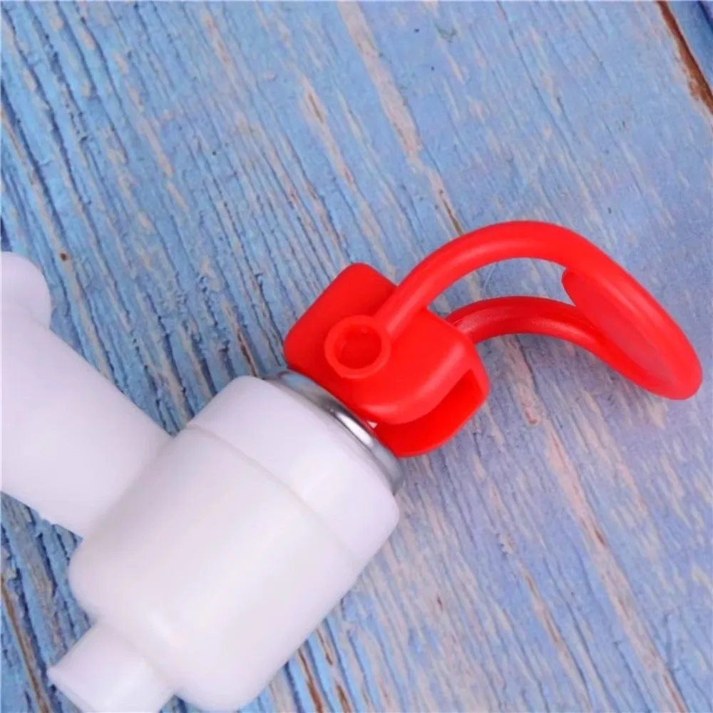 New Plastic Water Dispenser Faucet Push Type Water Tank Drinking Fountain Valve Red Blue Replacement Tap Home Use