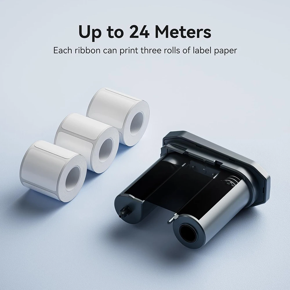 NIIMBOT M2 M3 Carbon Ribbon Laser Silver Matte Silver Thermal Transfer Sticker Outdoor Waterproof Network Organizer Tag