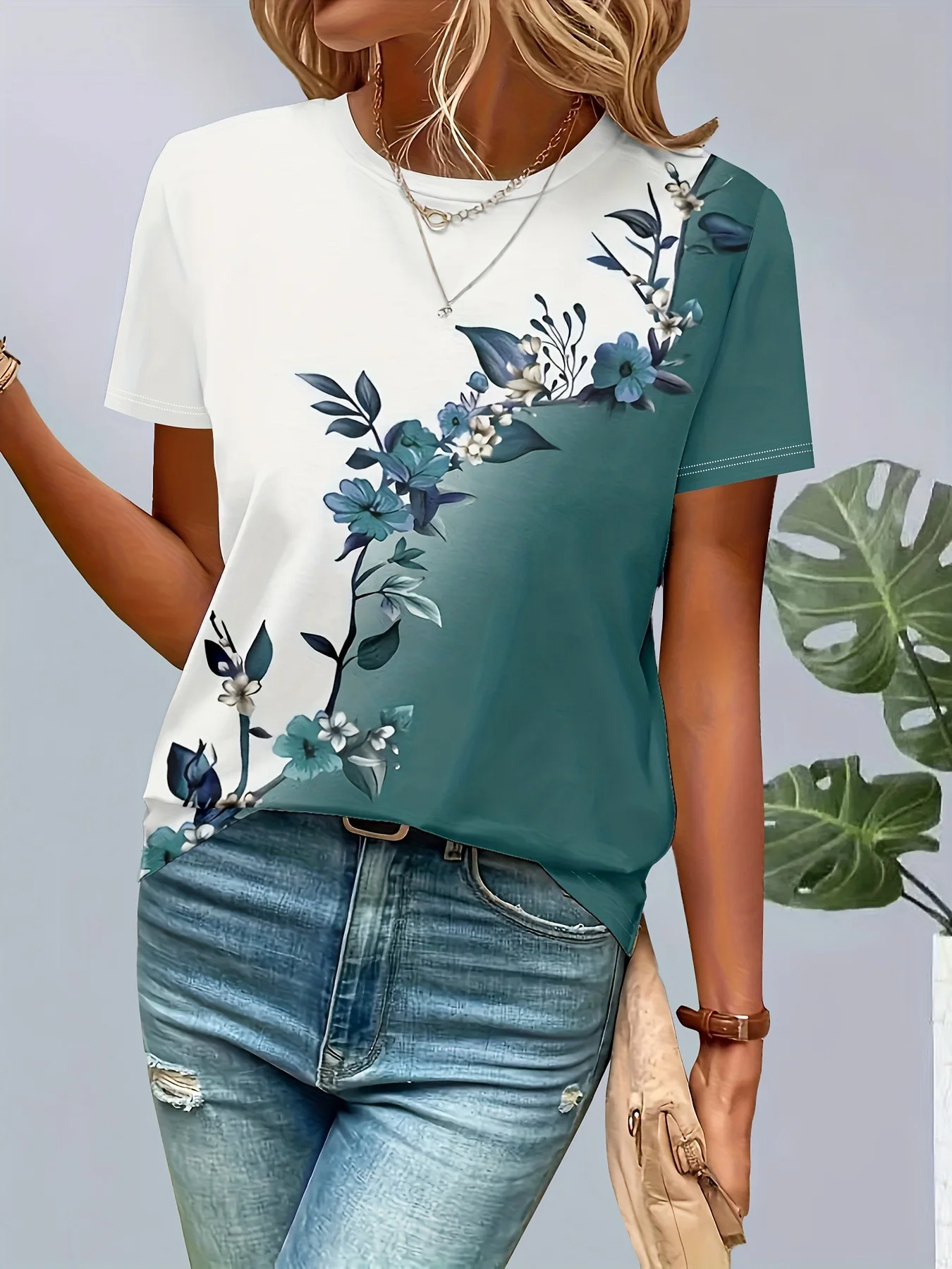 Estate Polka Dot Stripes 3D Stampa T-shirt Donna Casual O-Collo Manica corta T Shirt Harajuku Street Y2k Tees Top Abbigliamento femminile