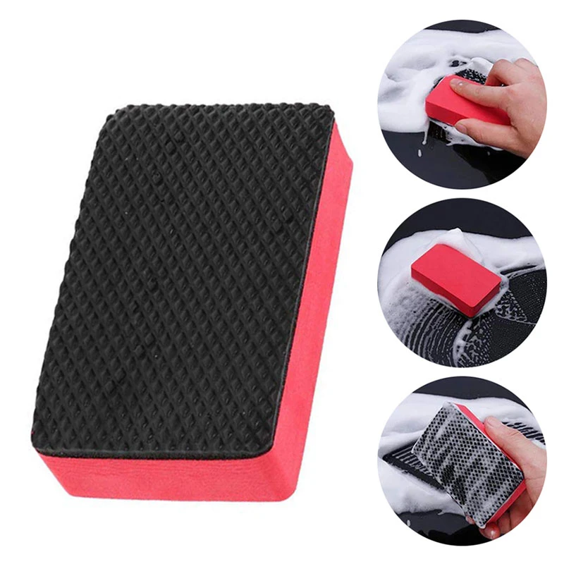 SEAMETAL Car Wash Mud Magic Clay Sponge Bar Block Pad Cleaning Eraser Wax Polisher Tool Remove Contaminants Car Wash Accessories