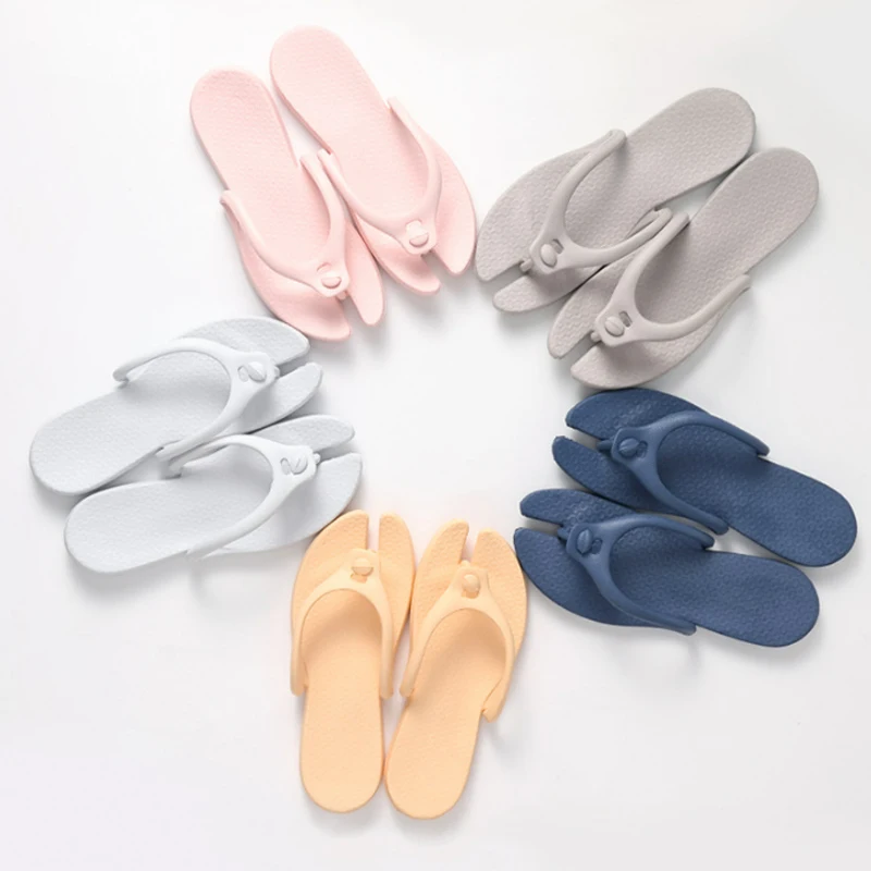 Women Slippers Summer Folding Travel Portable Slippers Home Flip-Flops Beach Flat Bottomed Light Female Sandals Flip Flop Slide