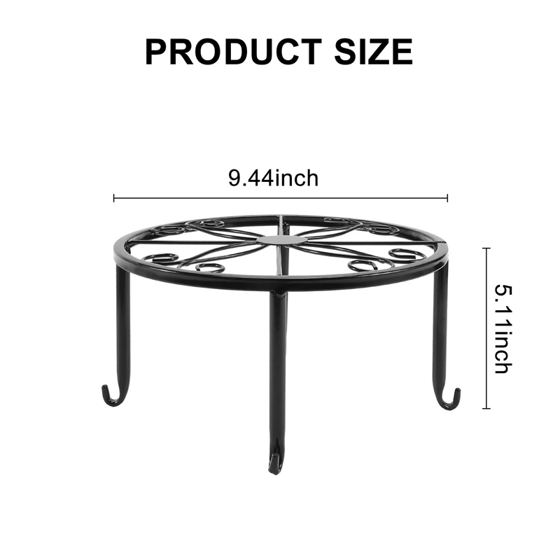 4 Pieces Of Plant Stand Indoor And Outdoor Metal Rust-Proof Plant Stand, Classic Flower Pot Stand