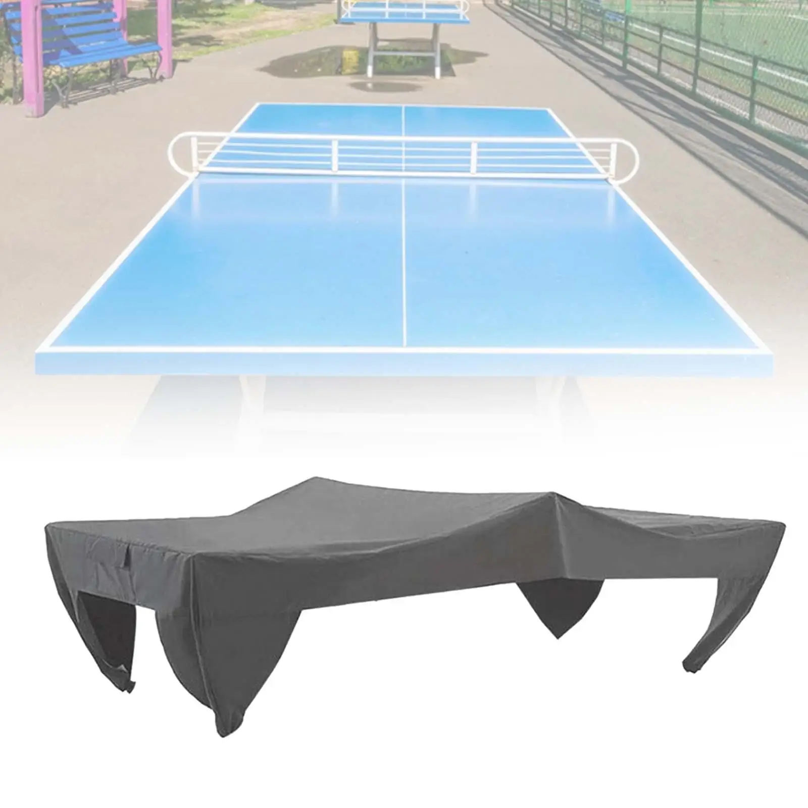 Pong Table Dustcover Waterproof Outdoor Rain Wind Tennis Table Storage