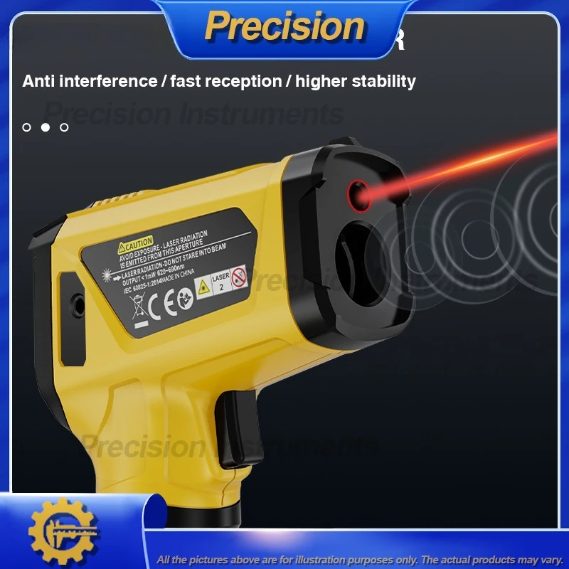 2026 Digital Infrared Thermometer High Precision Industrial Handheld Temperature Gun for Medical and Home Use