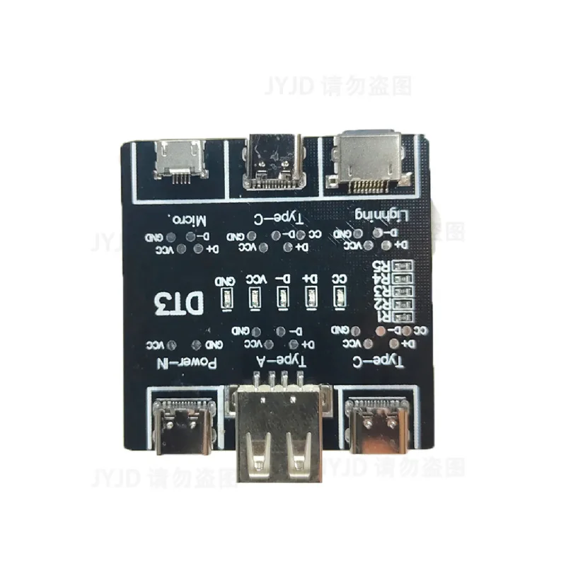 1/5pcs DT3 Data Cable Detection Board Type-C Micro USB Cable Tester Short Circuit On Off Switching Diagnosis Tool for iOS Androi
