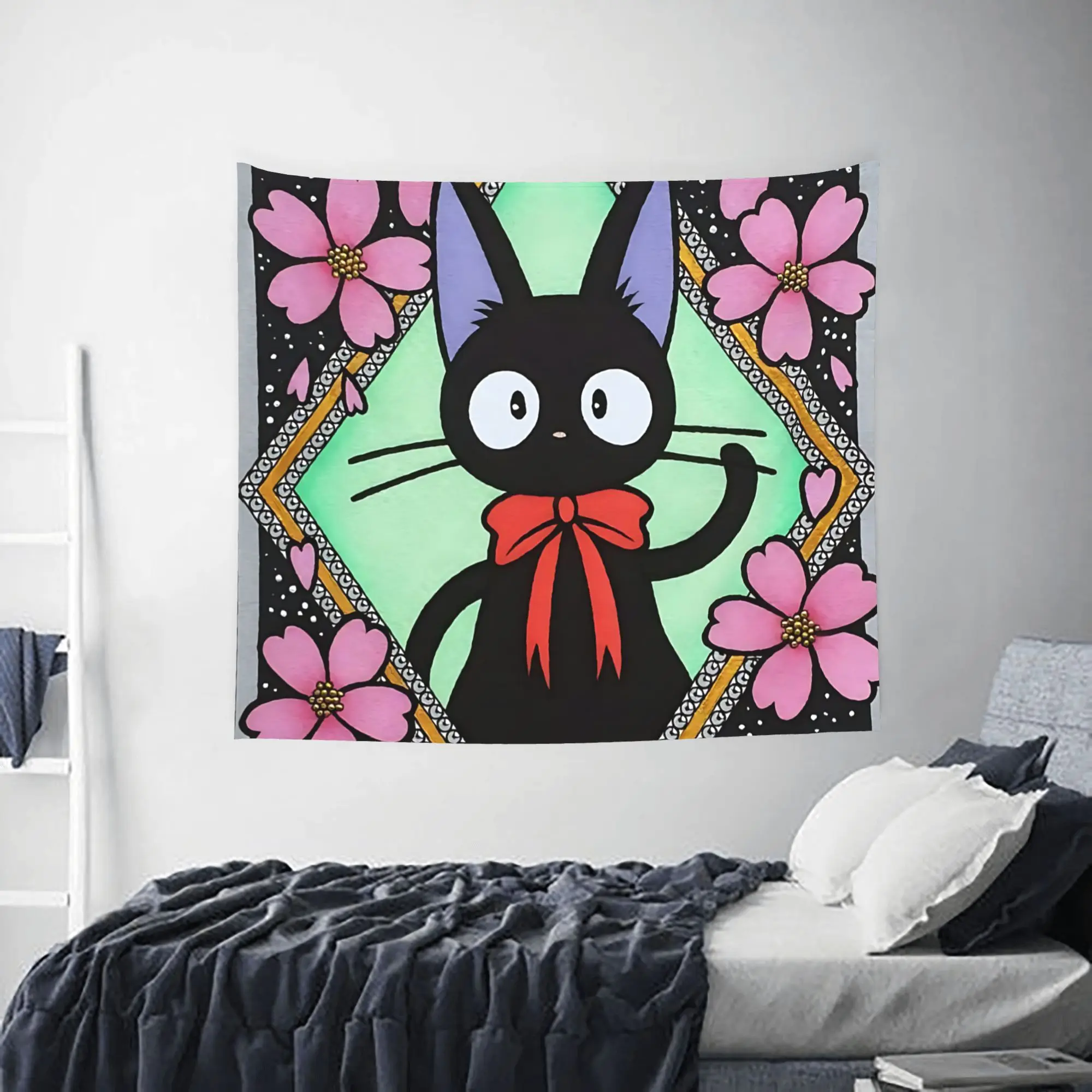Anime Kiki’s Delivery Service Customized Cutecore Tapestry  Wall Hanging Blanket Tapestry Home Decor Items Wall Decorations