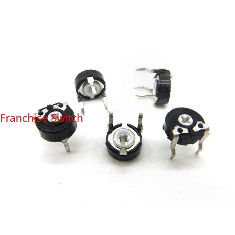 10PCS Adjustable PT06-500K Horizontal Arrow Hole PT6KV-504  Potentiometer