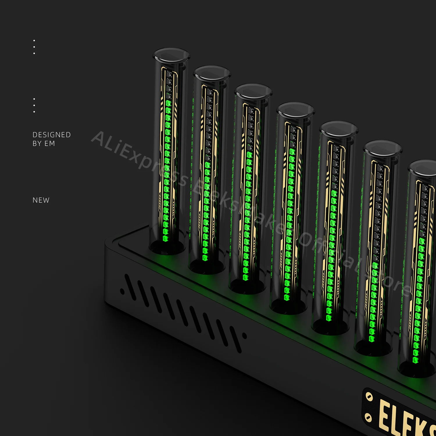 

EleksMaker | T10 |Retro Glow Tube Electronic Tube Music Spectrometer Level Pickup Rhythm Lamp Desktop Ornament | T10