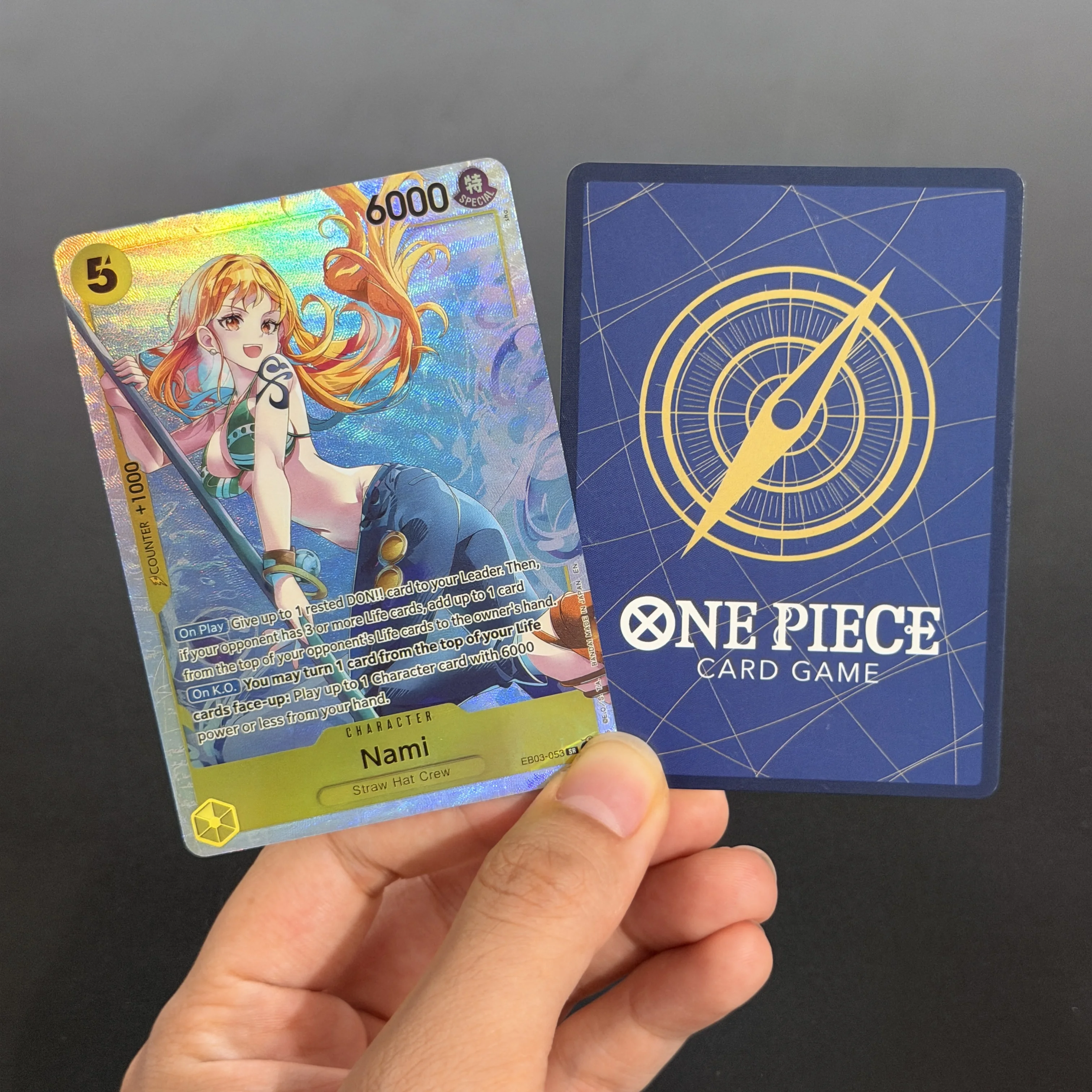 One Piece TCG English EB03-053 Nami Nefeltari Vivi Nico Robin Vinsmoke Reiju Trafalgar Law Alt Art Collection Anime Game Card
