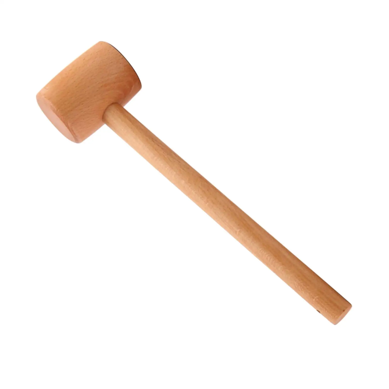Woodworking Mallet Wood Handle Smooth Surface Shock Resistance Length 29.5cm Professional Anti Shedding Woodcarving Mallet