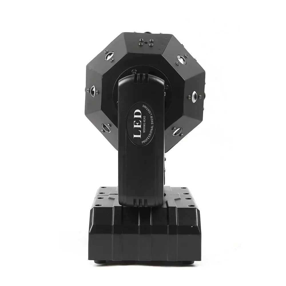 ​​KTV Party Stage Lighting RGBW LED Moving Head 120W DMX512 Control AutoSound Active Mode 16pcs 3W LEDs for Club Banquet Event​​