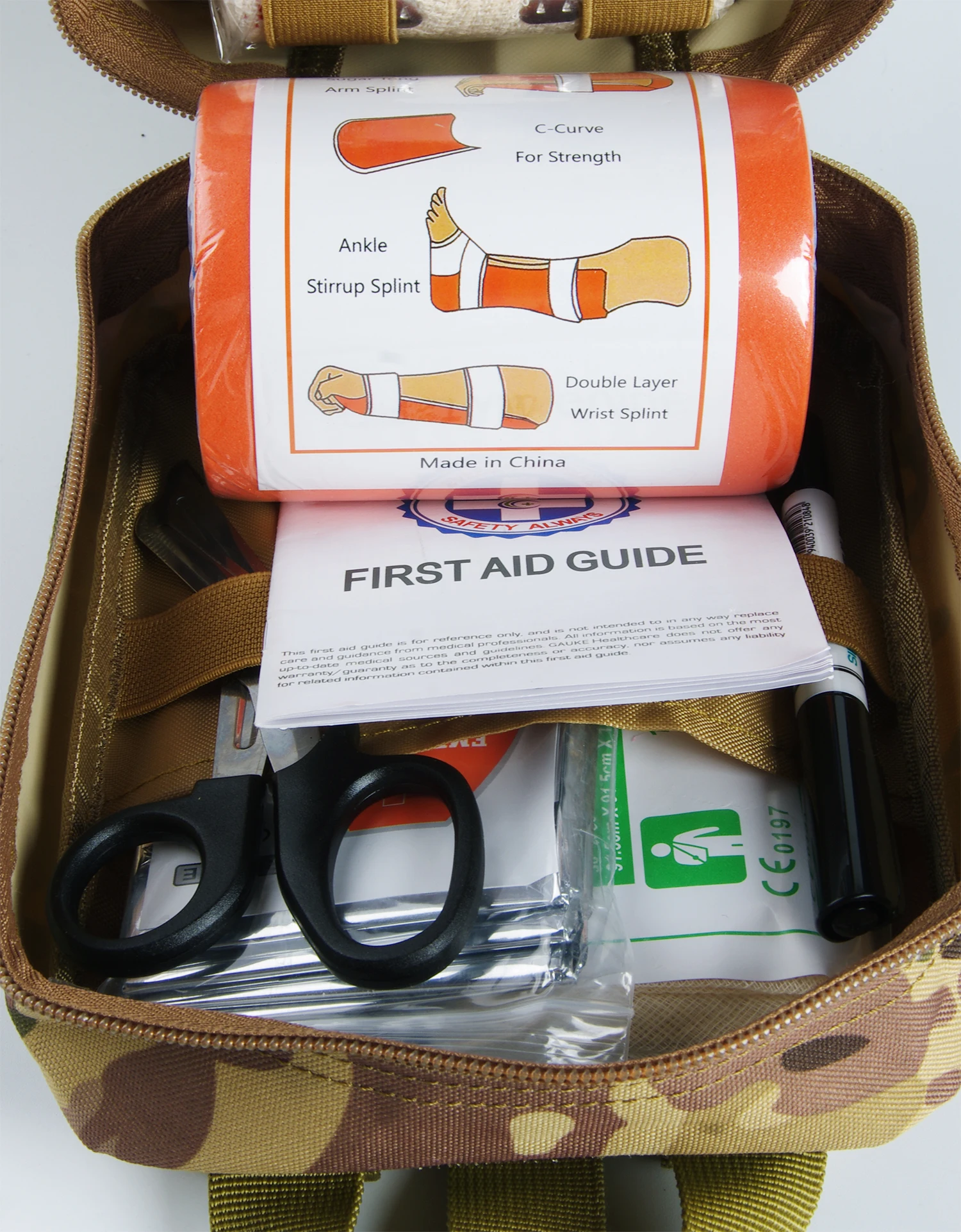 Erste-Hilfe-Überlebenskit Taktische IFAK-Tasche Komplettes Set Molle Camping-Kit mit 18 EMT-Tourniquet-Artikeln Notfall-Outdoor-Set – Detail 13