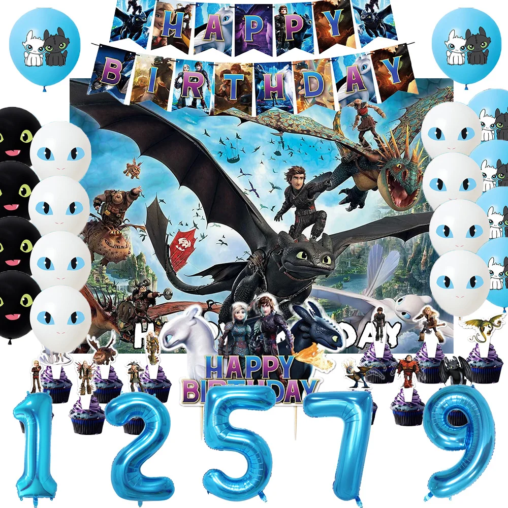 

Cartoon Dragon Balloon Game Like Train Without Teeth Green Eye Black Birthday Backdrop Supplies Cake Ornament Party Decor Props