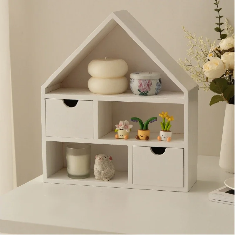 Retro Wood Creative Personalized Door Drawer Storage StorageBox Wall Hook Porch Home Decoration Wall Hanging，Jewelry Key Storage