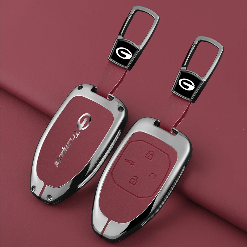 Zinc Alloy Car Key Case Cover Shell For GAC New Energy Trumpchi 2021 Empow J11 J12 J13 J14 J15 J16 GS8 2023 Keychain Accessories