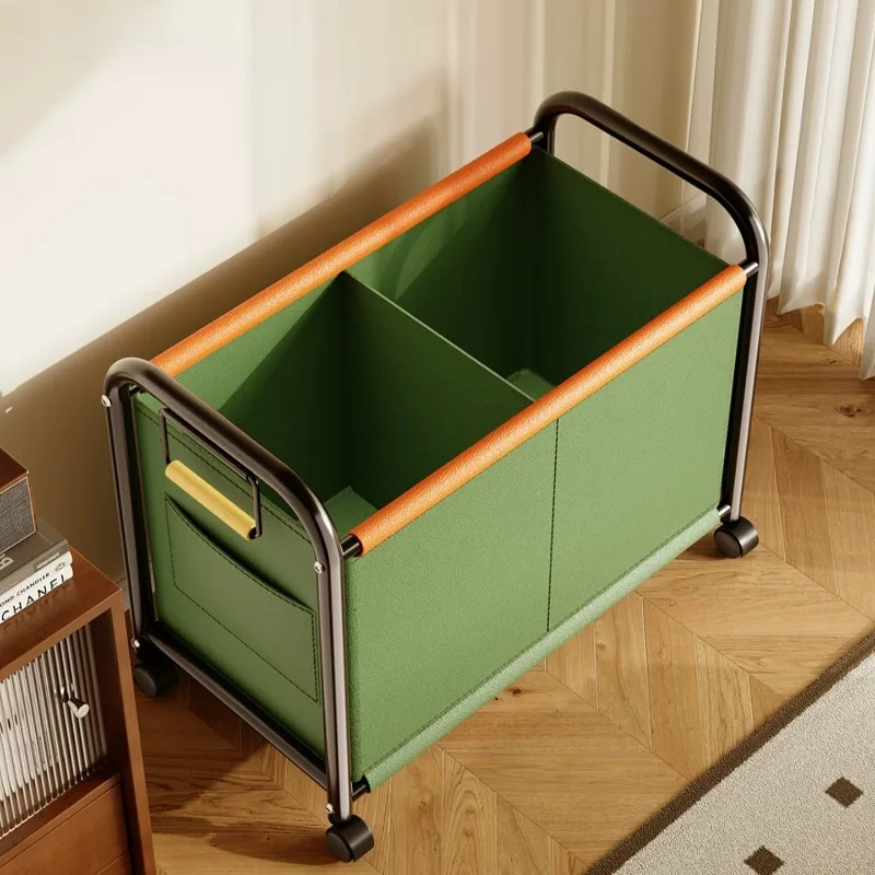 Metal Storage Laundry Basket Black Fabric Narrow Wheels Laundry Hamper Cabinet Divided Cesta Para Ropa Sucia Home Accessories