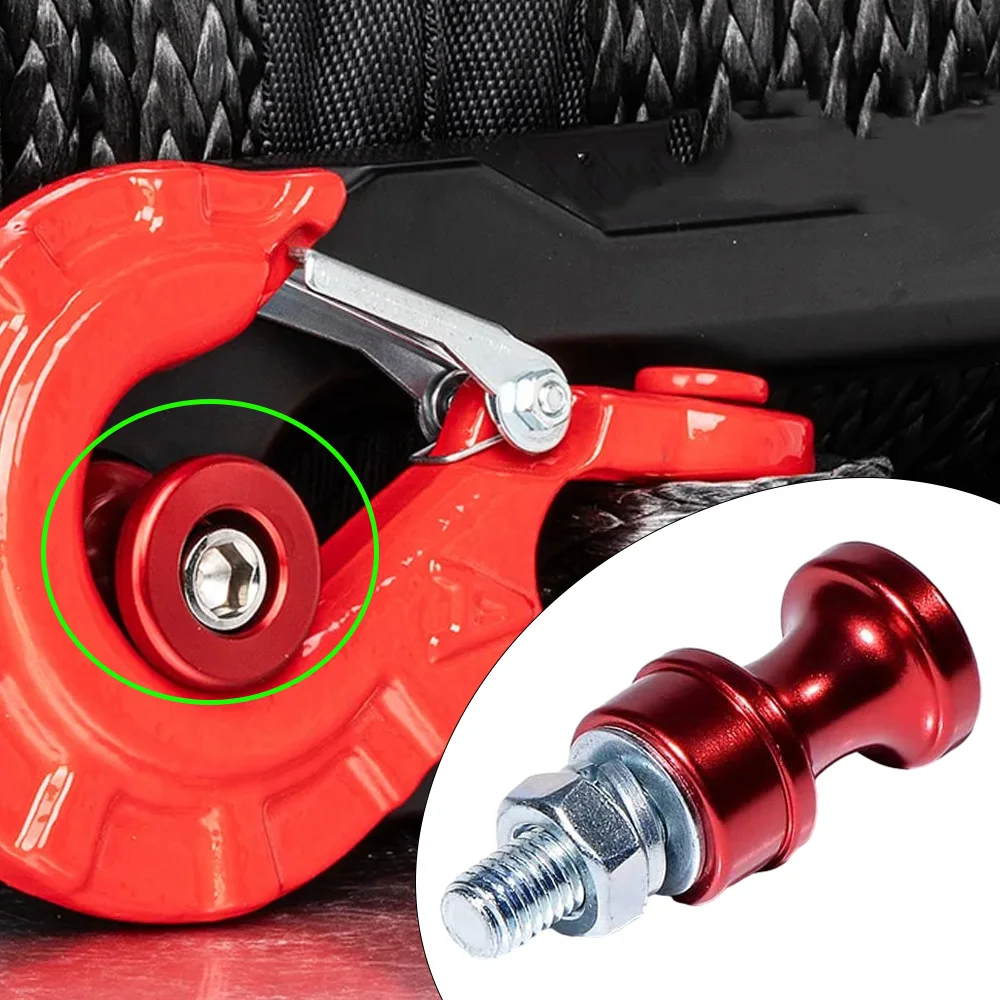 Aluminum Alloy Half-Linked Winch Line Hook Stand For 3/8 1/2 Clevis Slip 10