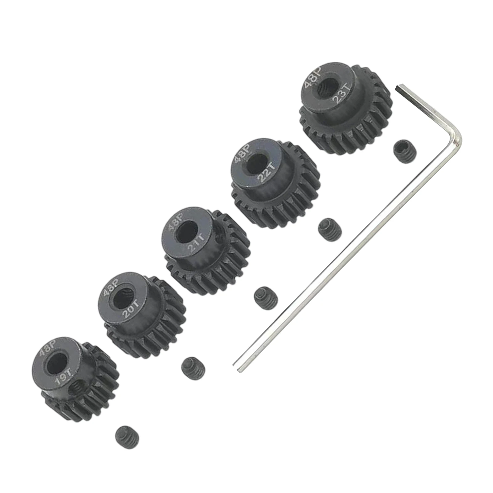 New RC 48P for Traxxas 1/10 Rustler Slash 2WD Pinion gear set 19T 20T 21T 22T 23T Fits 3.175mm Shaft Size rc car Model parts