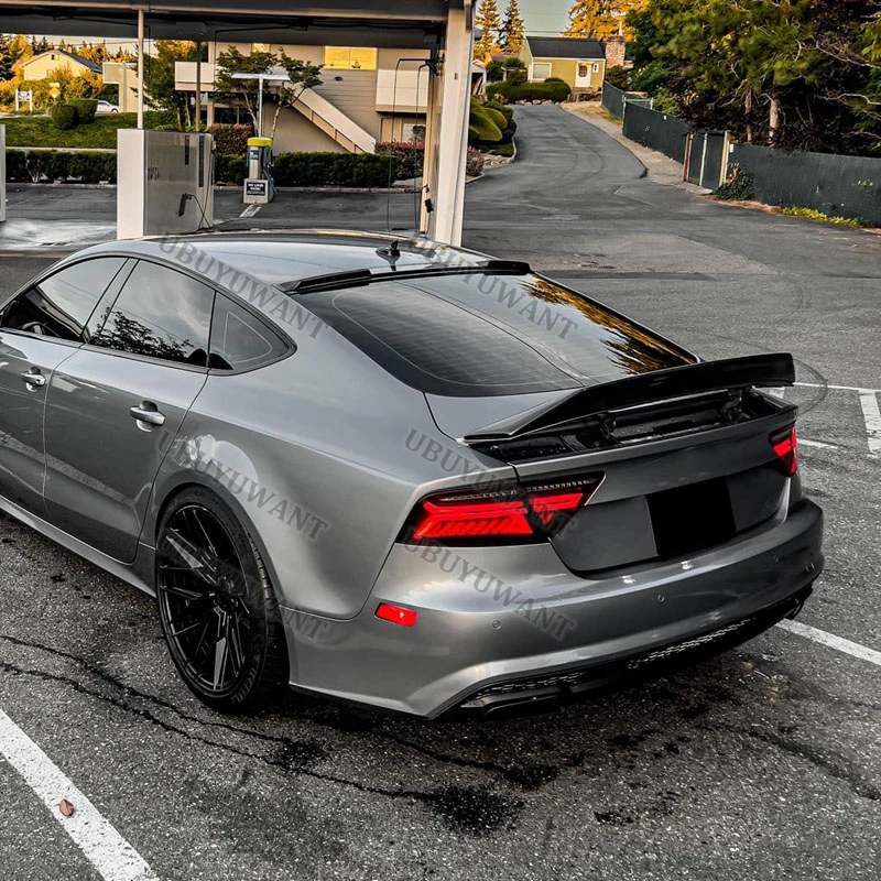 Für 2010–2018 Audi A7 S7 RS7 GEN 1 AR Style Real Carbon Fiber Rear Wing Trunk Lip Spoiler