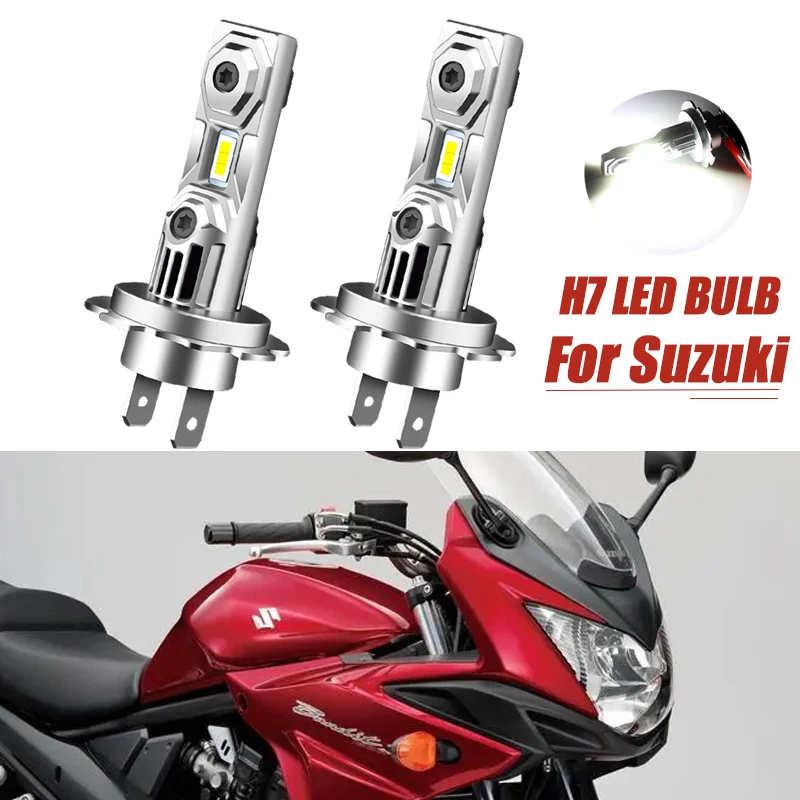 1PC 30W H7  Motorcycle 6000K White E1 LED Bulbs Headlight For Suzuki Bandit Gsf1250s Gsf1250sa 2007-2009