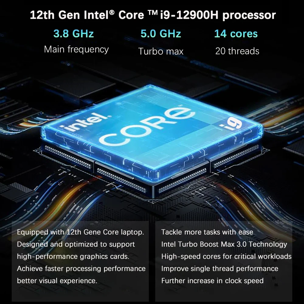 كمبيوتر محمول للألعاب مقاس 16.1 بوصة NVIDIA RTX 3060 6G Intel i9-12900H 64GB DDR4 2TB SSD Windows11 144 هرتز RGB لوحة مفاتيح WIFI 6 BT5.2 #5