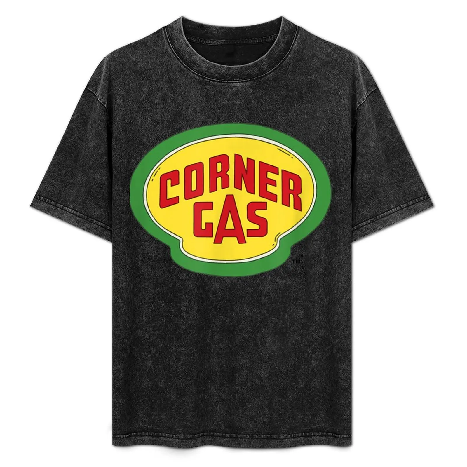 Corner Gas wblack text T-Shirt cotton man t-shirts kawaii clothes Short sleeve tee mens clothes