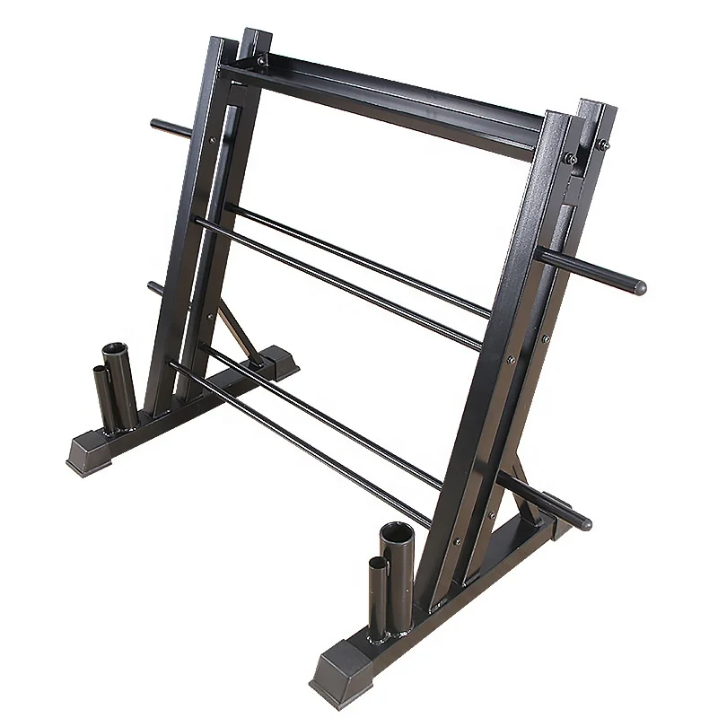 Wholesale High Quality 3 Layer Dumbbell Rack Storage Barbell Bar Holder Plates Rack Home Gym Fitness Equipment