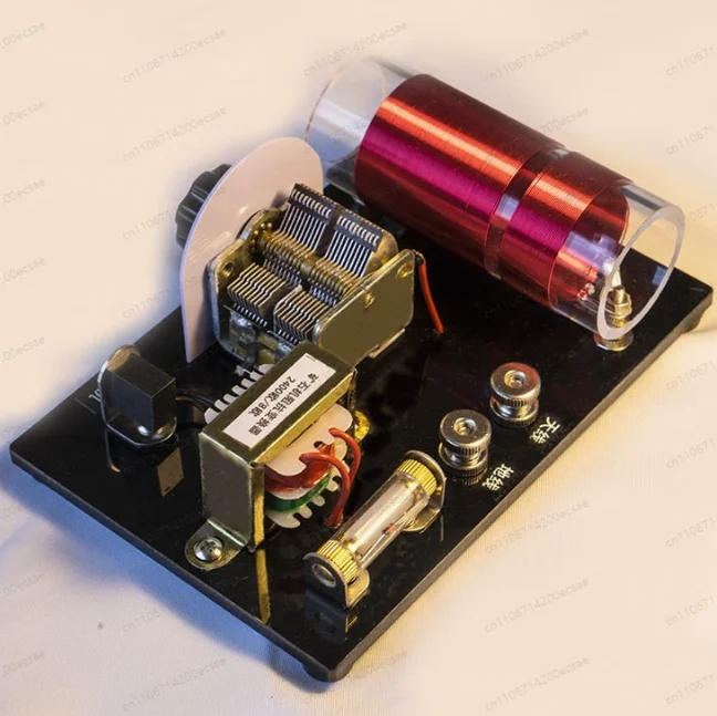 Dual Loop Crystal Radio with Air Variable Capacitor, Diode Detector & Impedance Transformer