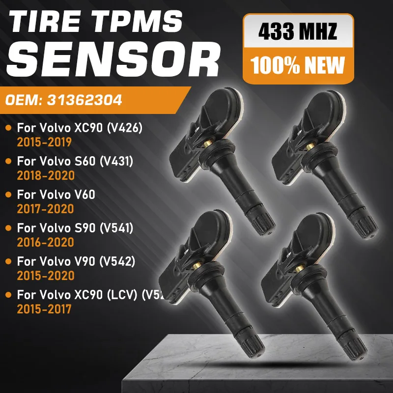 

1/4PCS Tire Pressure Sensor For Volvo XC90 2015-2019 TPMS Volvo S90 2016-2020 Volvo S60 2018-2020 Volvo V60 2017-2020 Volvo V90