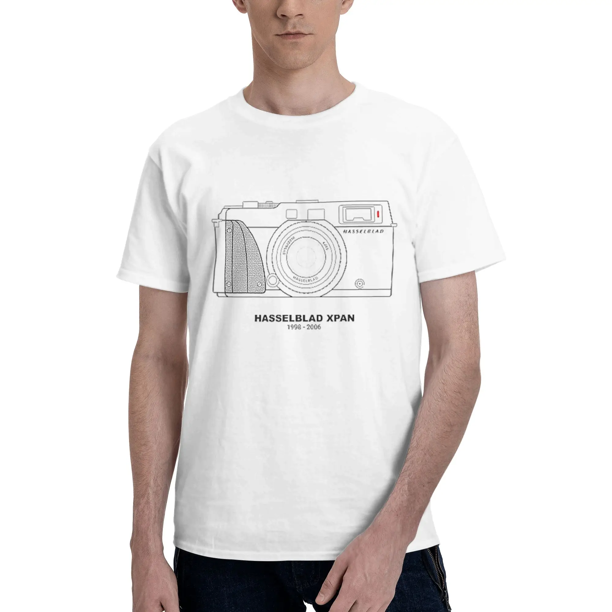 

Vintage Film Photography Hasselblad XPan 100% Cotton T-Shirt Men'sClassic T Shirts Men Round Neck Short Sleeve S-6XL