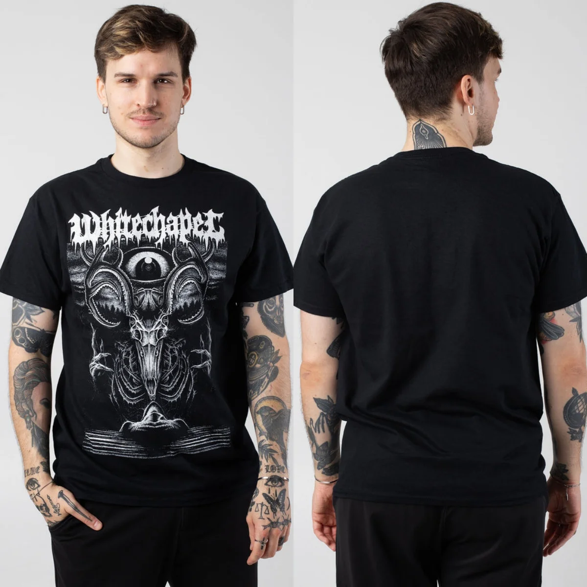 Retro Whitechapel Grafik-Baumwoll-T-Shirt Unisex Sommer Kurzarm Mode Marken-T-Shirt Luxus Casual Vintage Tees – Detail 4