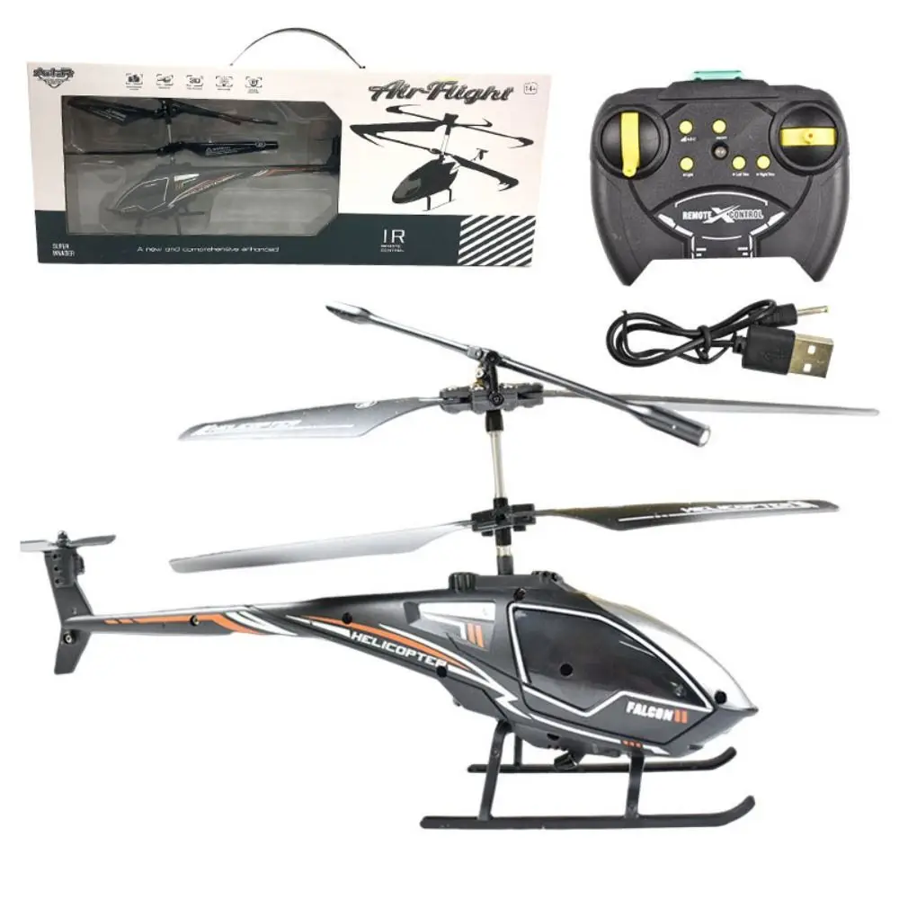 Plastic RC Helicopters White Yellow Black 2.5 Channel Flying Helicopter Toy USB Charging Rechargeable Mini Airplane Kids Adults