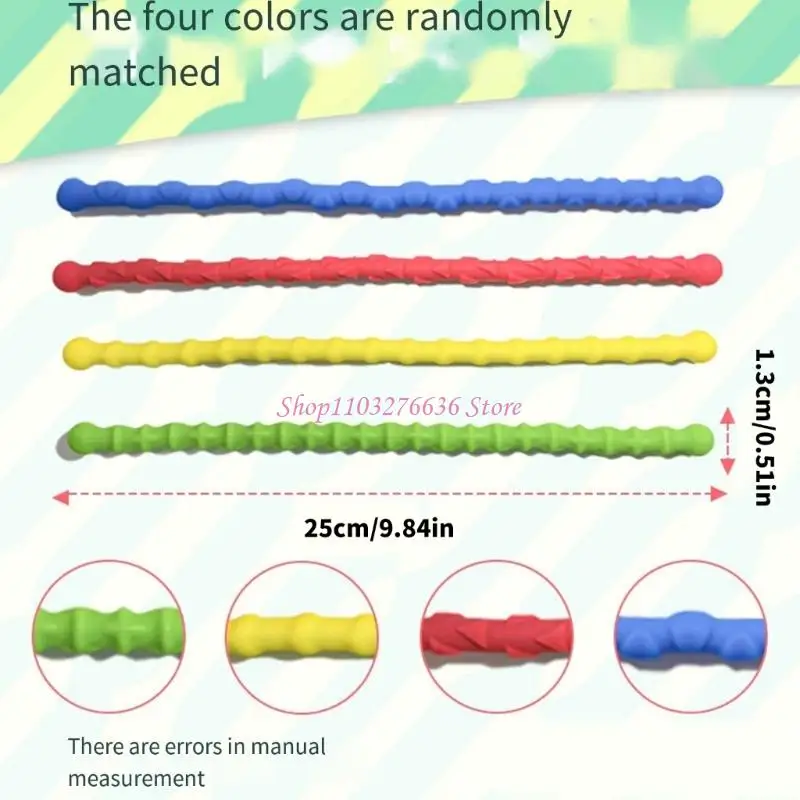 R6fd colorato giocattolo sensoriale bracciale strutturato per calmare, stress, regalo agitazione ansia