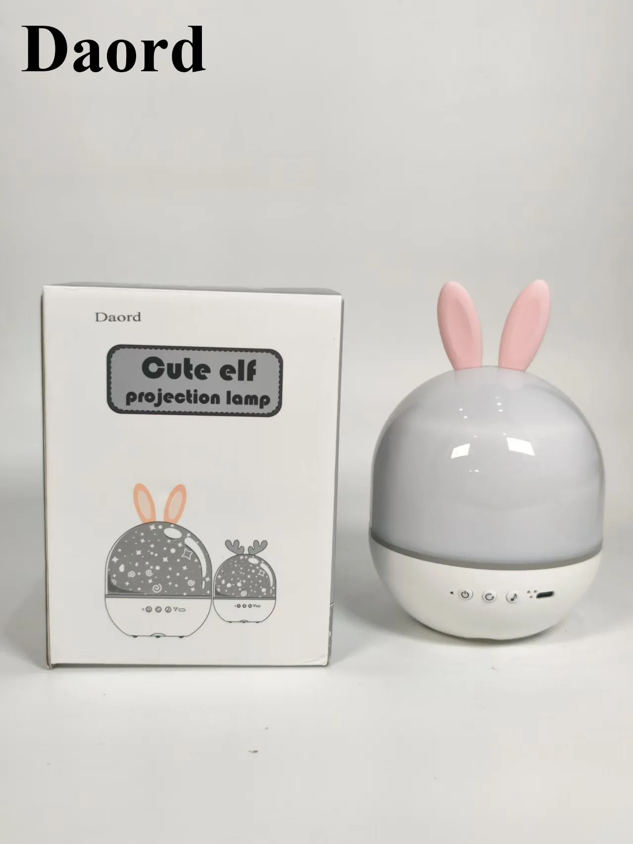 

Проектор ночного света Daord Rabbit для детской комнаты, Bluetooth, с успокаивающей музыкой, ночник-проектор звездного неба, подарок