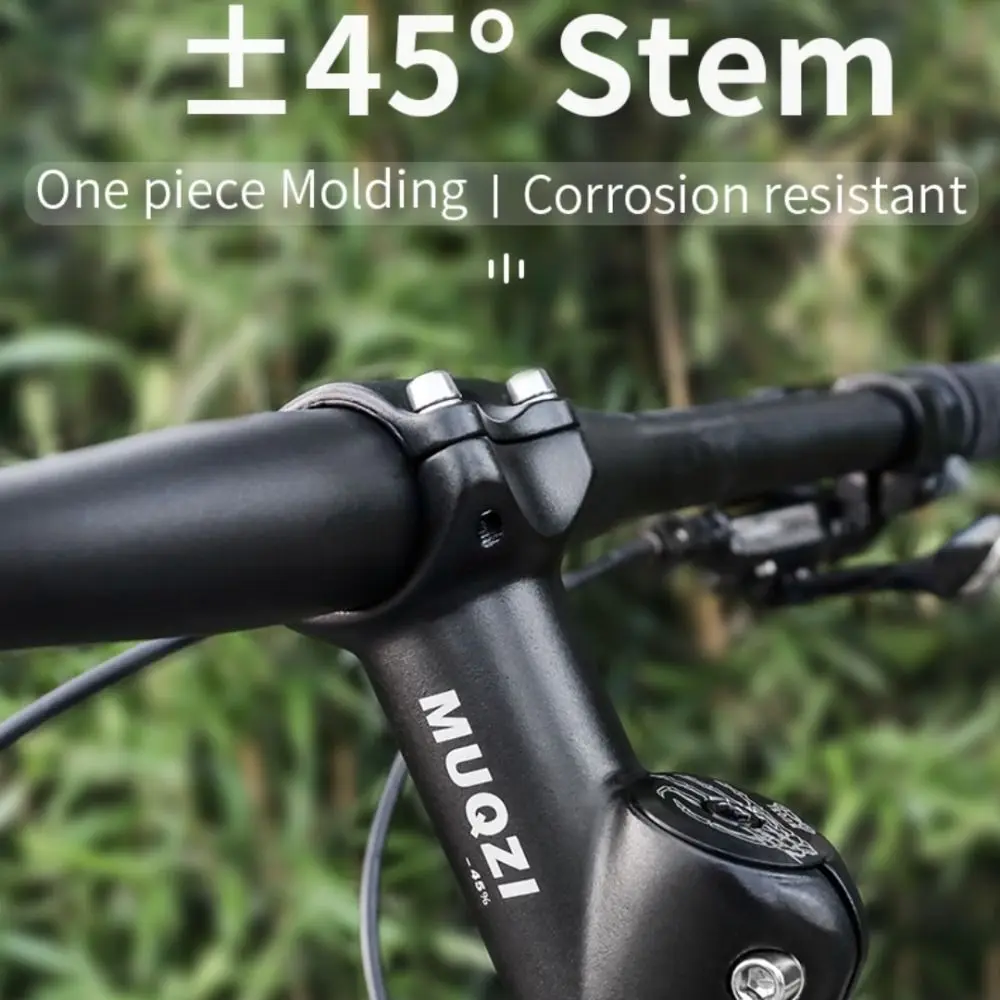 

Aluminum Alloy 45 Degree Bike Stem 31.8mm Fork 65mm MTB Riser Stem Anti-slip 28.6 Height Increase Bicycle Handlebar Stem