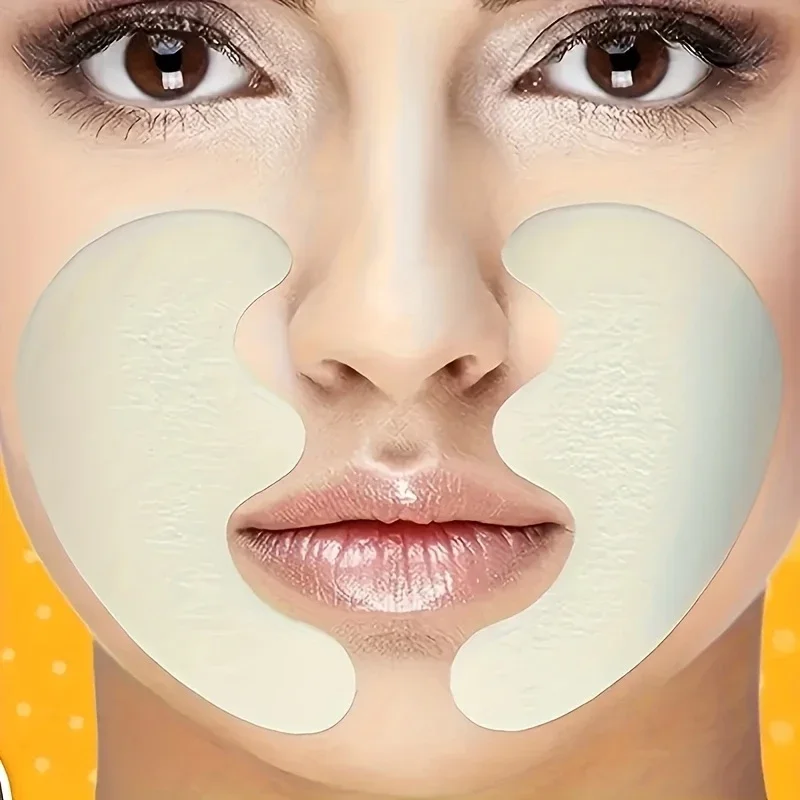 6 pçs remendos de linha de sorriso remendos faciais testa rosto linhas de sorriso remendos suaves testa & remendos faciais