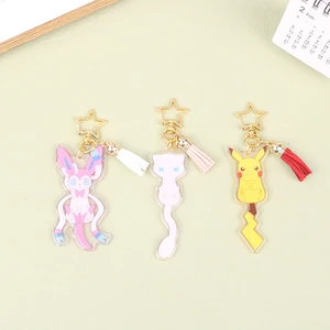 Pikachu Pokémon Acrílico Keychain Anime Caracteres Feafeon Eevee Sylveon Bags CAR CHAPE CONCESTORES ACCESORIOS DE CUMPLEAÑOS DE NIÑOS 6 mejores ventas eevee llavero - №1