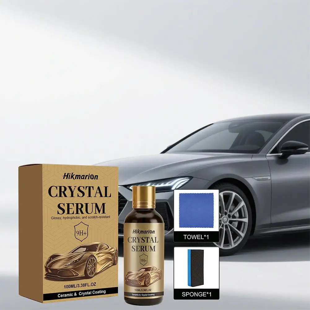 100ML PTZ Crystal Serum Advanced Graphene Ceramic Coating for Auto Car Detailing Coat Restore for Paint, Glass & Wheel