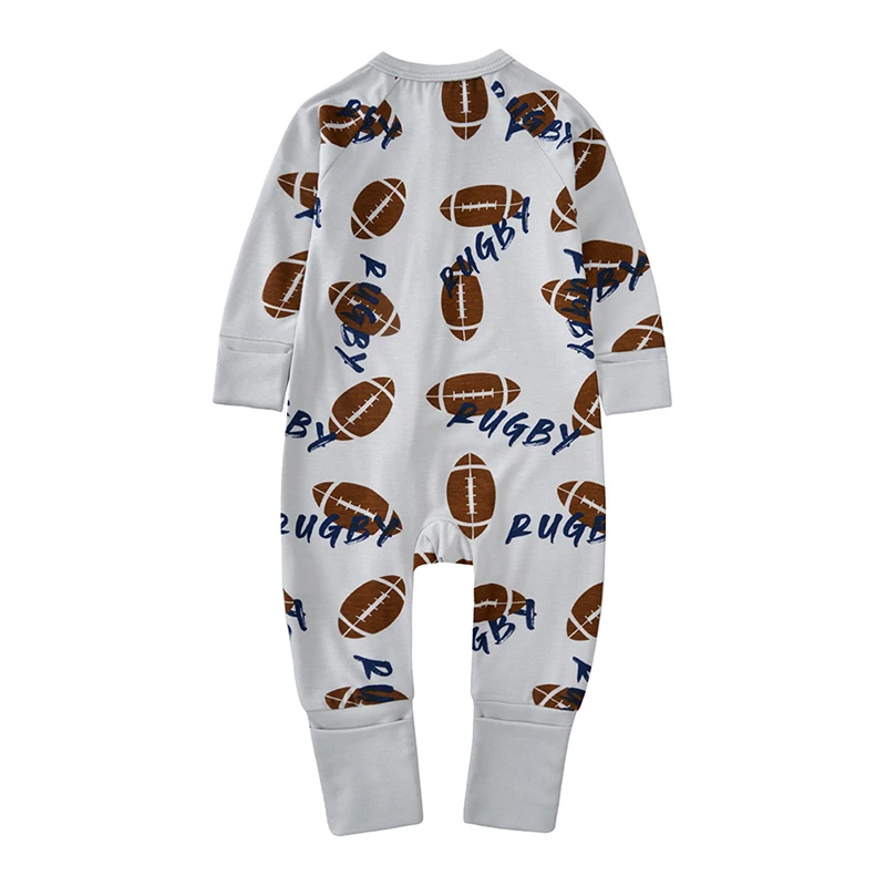 Bamboo Fiber Long Sleeve Zipper Baby Autumn Clothes Fashion Baby Rompers Cartoon Print Newborn Girls Rompers 0-24 Months