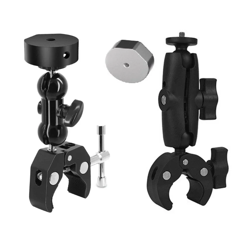 보안 드릴링 기둥 마운트 브래킷 마운트 미니 위성 안테나슨 보트 자동차 옥상 용 이중 조절 볼 조인트