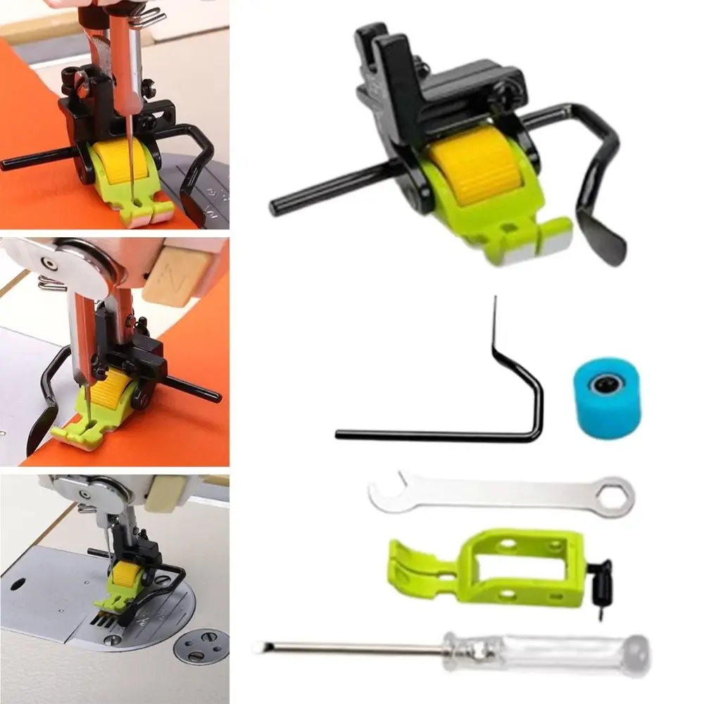 T5-S швейная машина, роликовая прижимная лапка, многоцелевая DIY ремесла, переплет, стеганая швейная машина, регулируемая обертка кромок