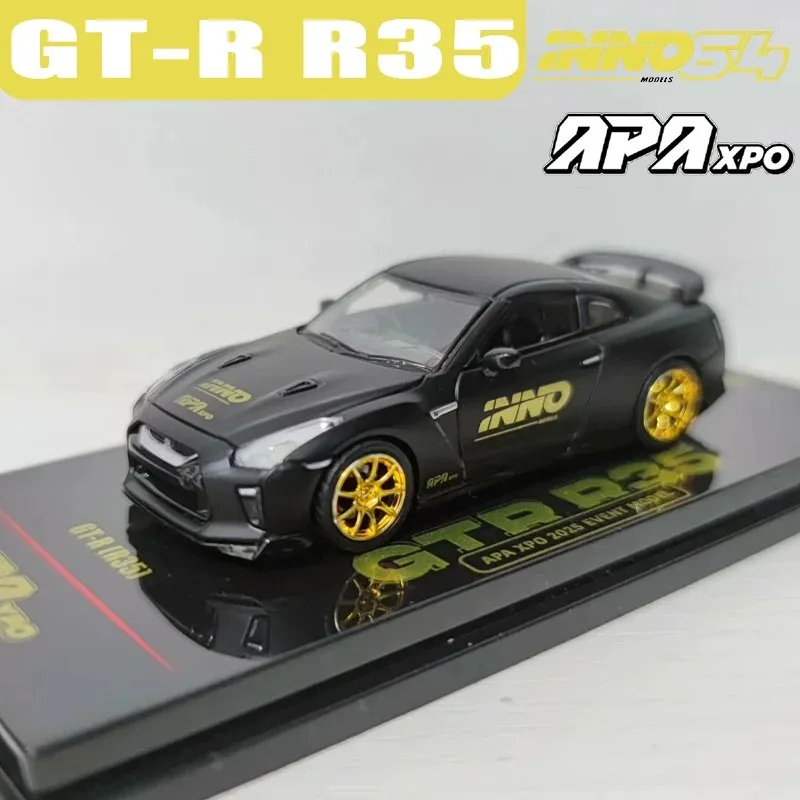 INNO 1/64 GT-R R35 APAxpo Alloy Motor Vehicle Toy Die-casting Metal Model Collection Boy Gifts