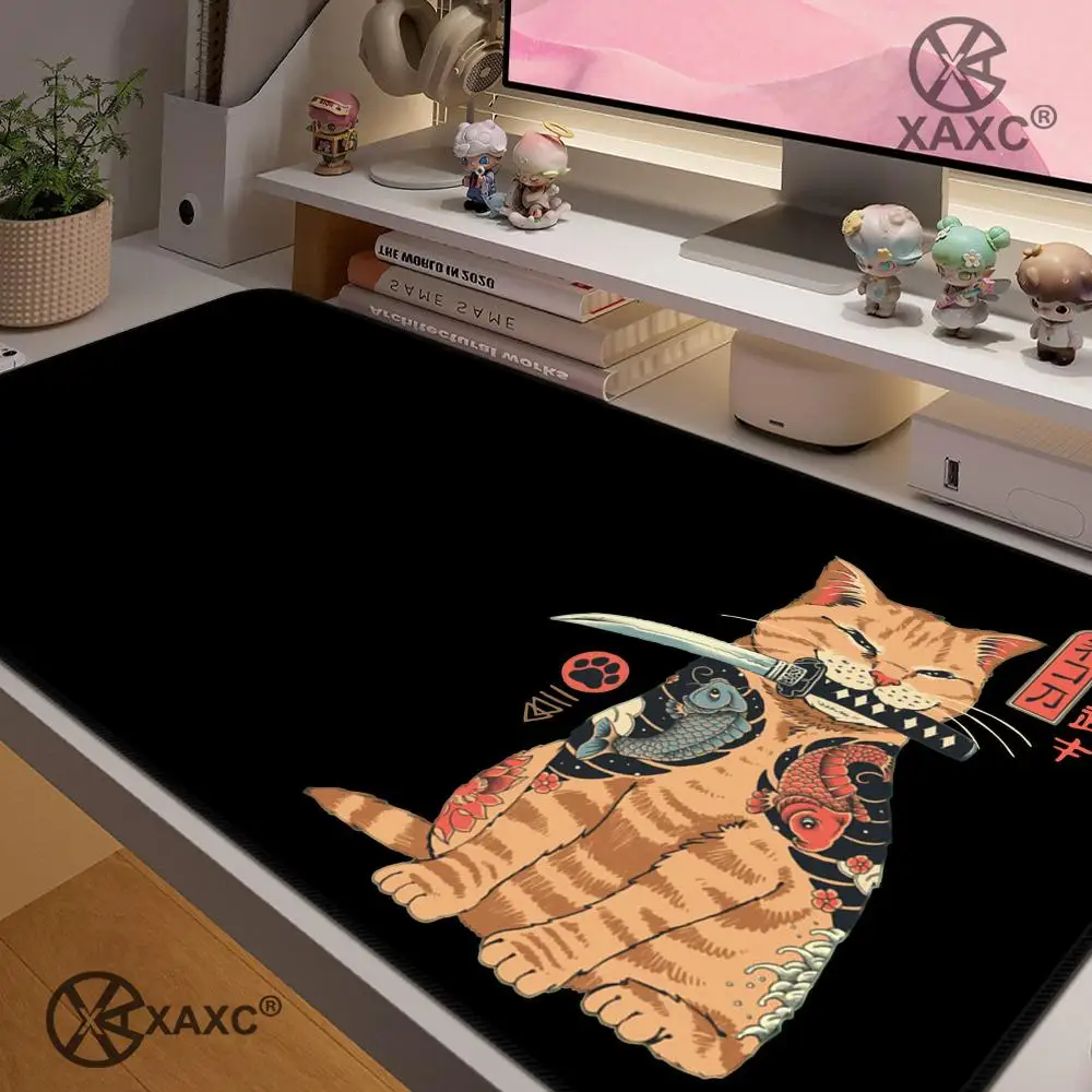 

Japan Anime Cat XAXC Mouse Pad large keyboard mouse desk pad non-slip rubber gaming mouse pad laptop mouse carpet
